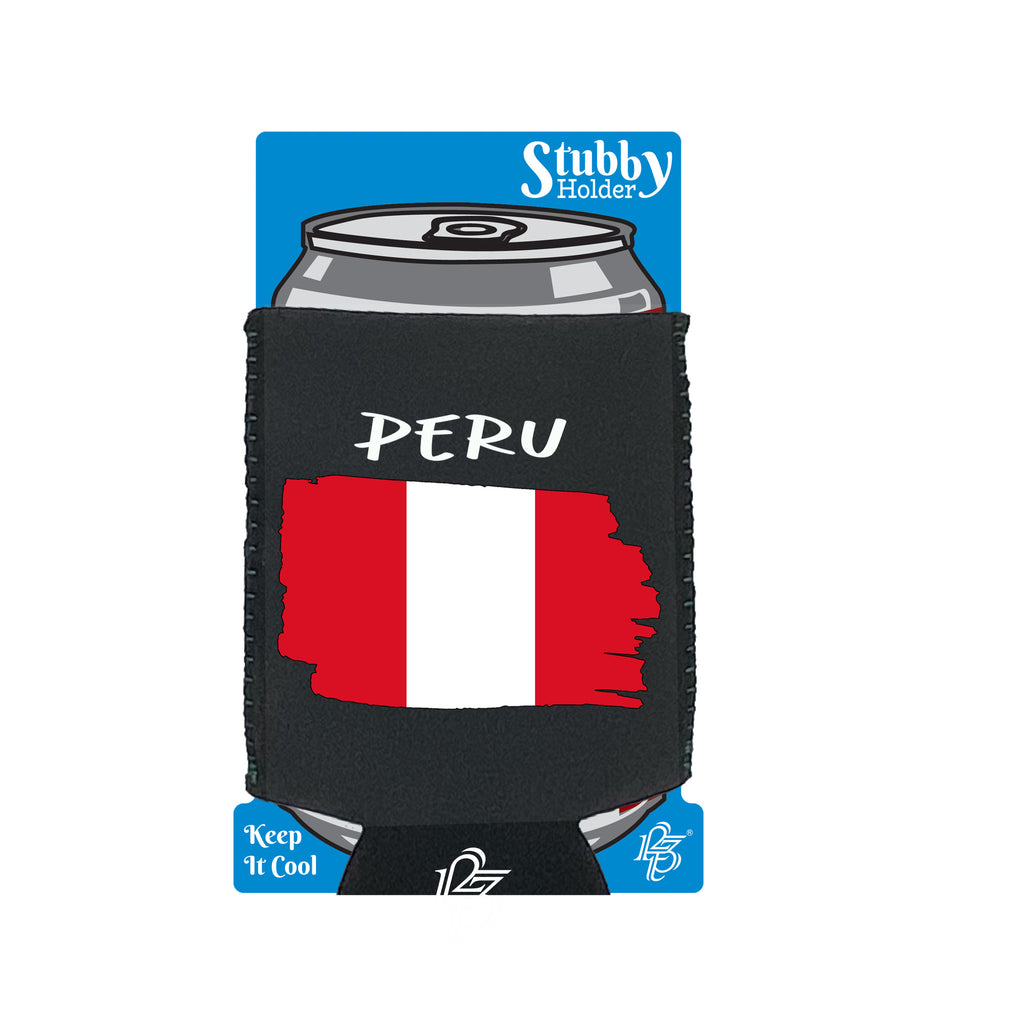 Peru - Funny Stubby Holder With Base