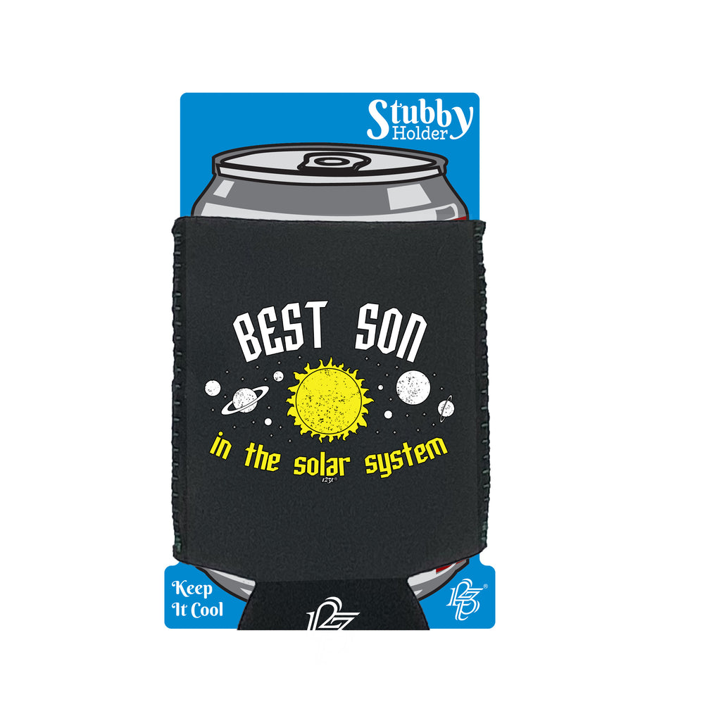 Best Son Solar System - Funny Stubby Holder With Base