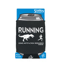 Pb Running Some Motivation Required - Funny Stubby Holder With Base
