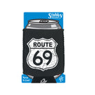 Route 69 Sign - Funny Stubby Holder With Base
