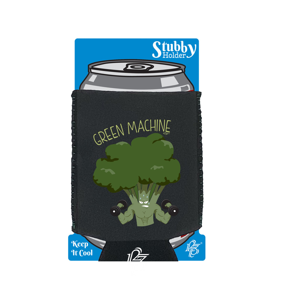Green Machine Gym - Funny Stubby Holder With Base