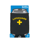 Lifeguard Yellow - Funny Stubby Holder With Base