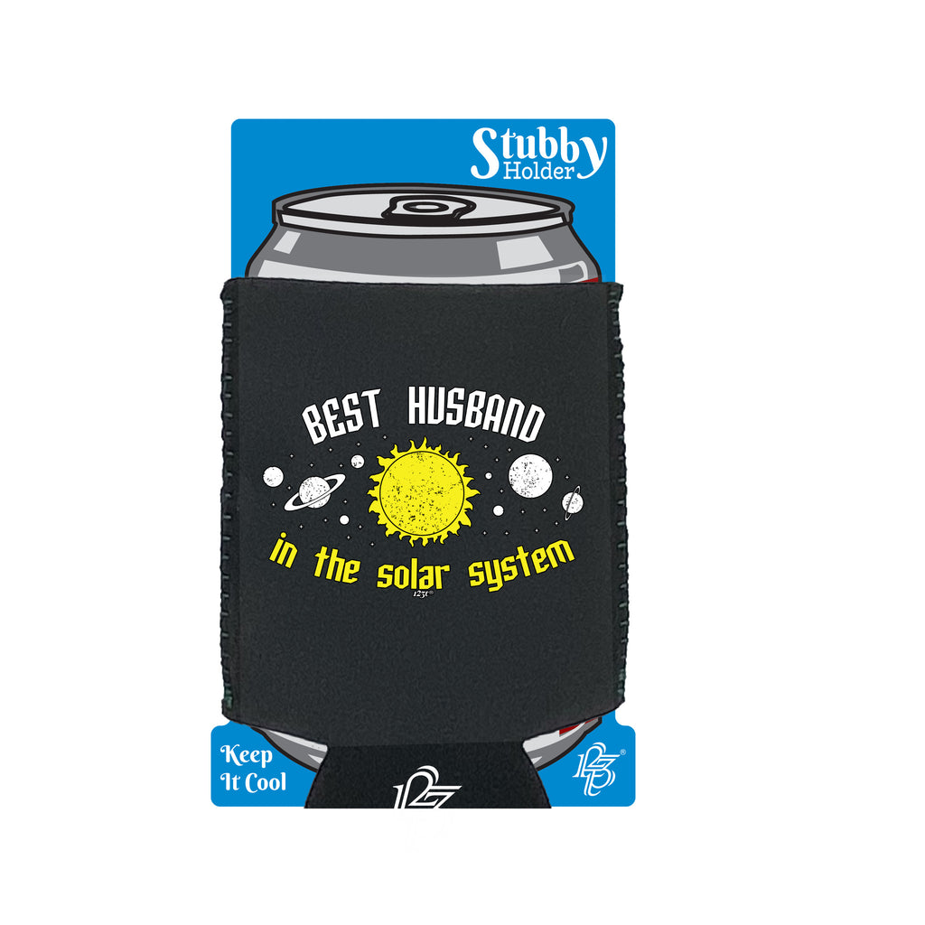 Best Husband Solar System - Funny Stubby Holder With Base