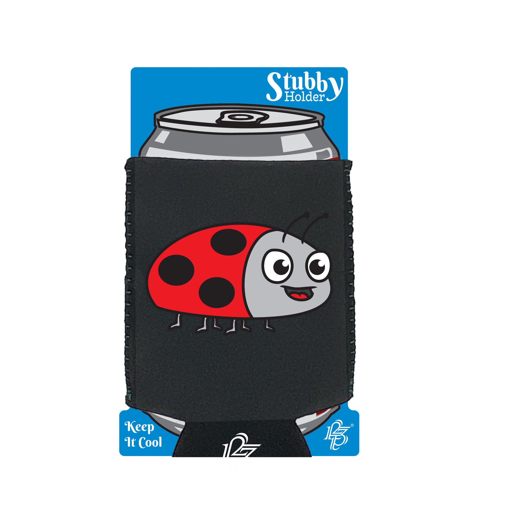 Ladybird Ani Mates - Funny Stubby Holder With Base