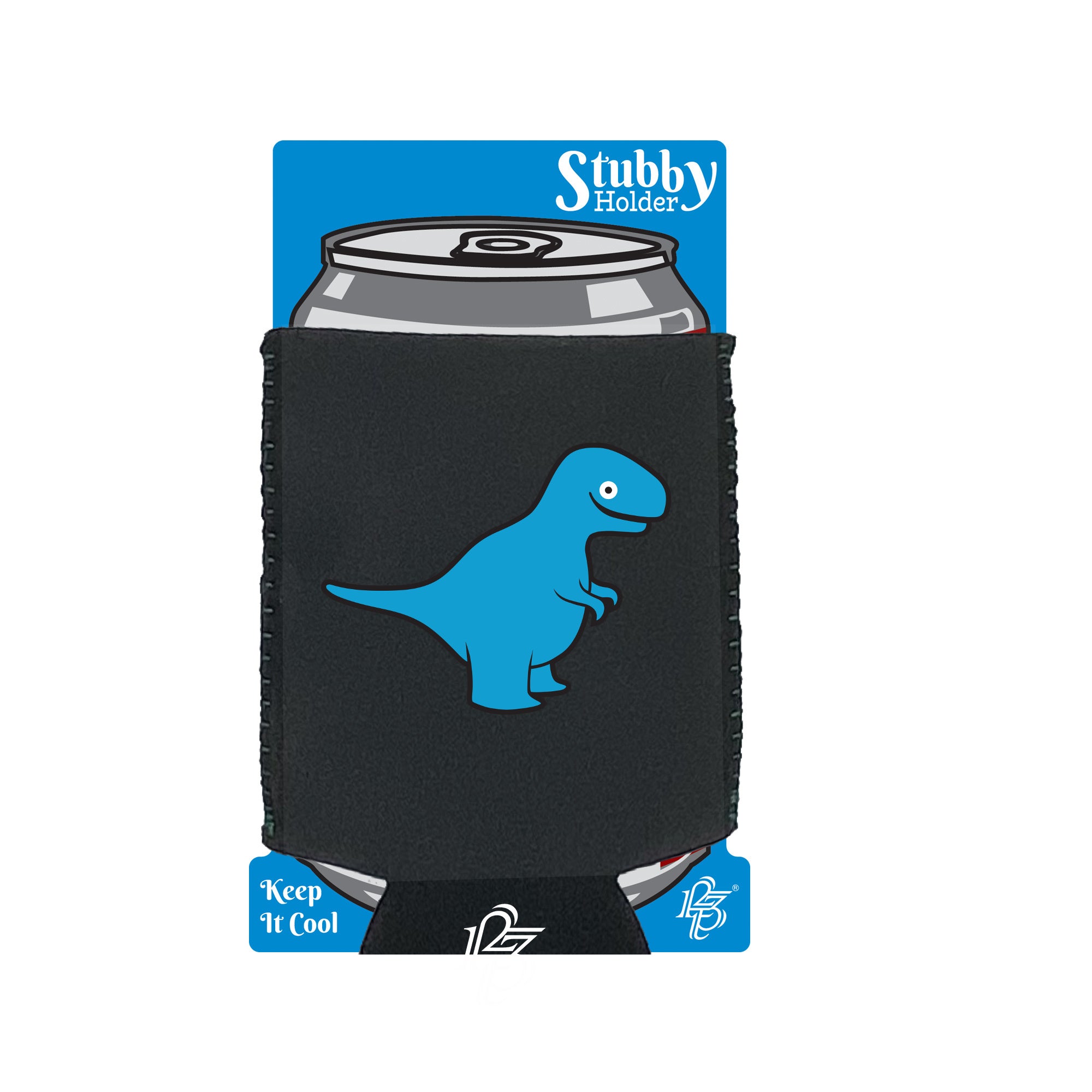 Dinosaur Trex Ani Mates - Funny Stubby Holder With Base