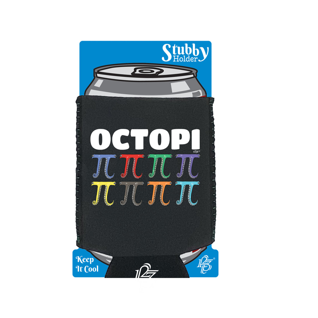 Octopi - Funny Stubby Holder With Base