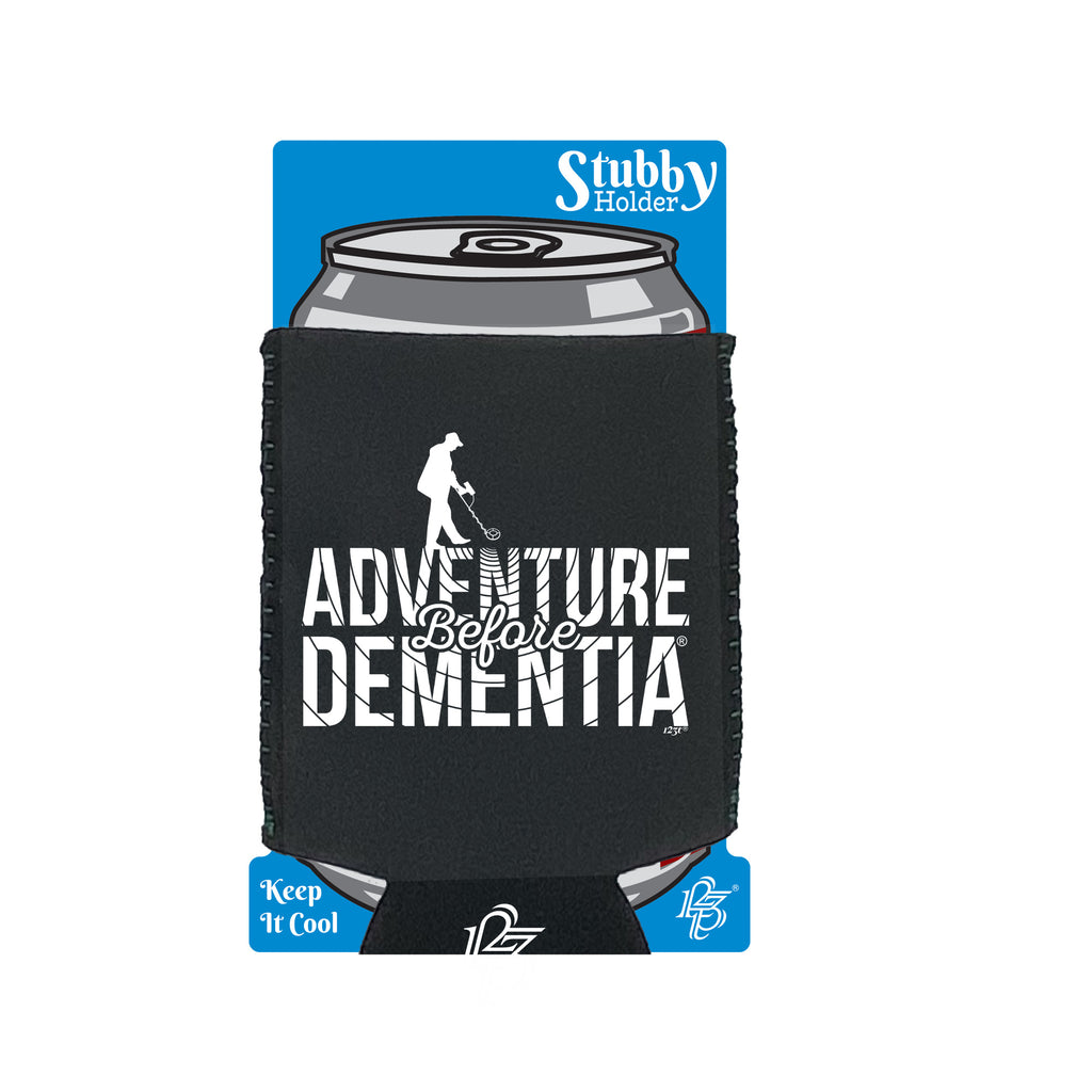 Metal Detector Adventure Before - Funny Stubby Holder With Base