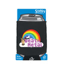 Death Metal Raindow - Funny Stubby Holder With Base