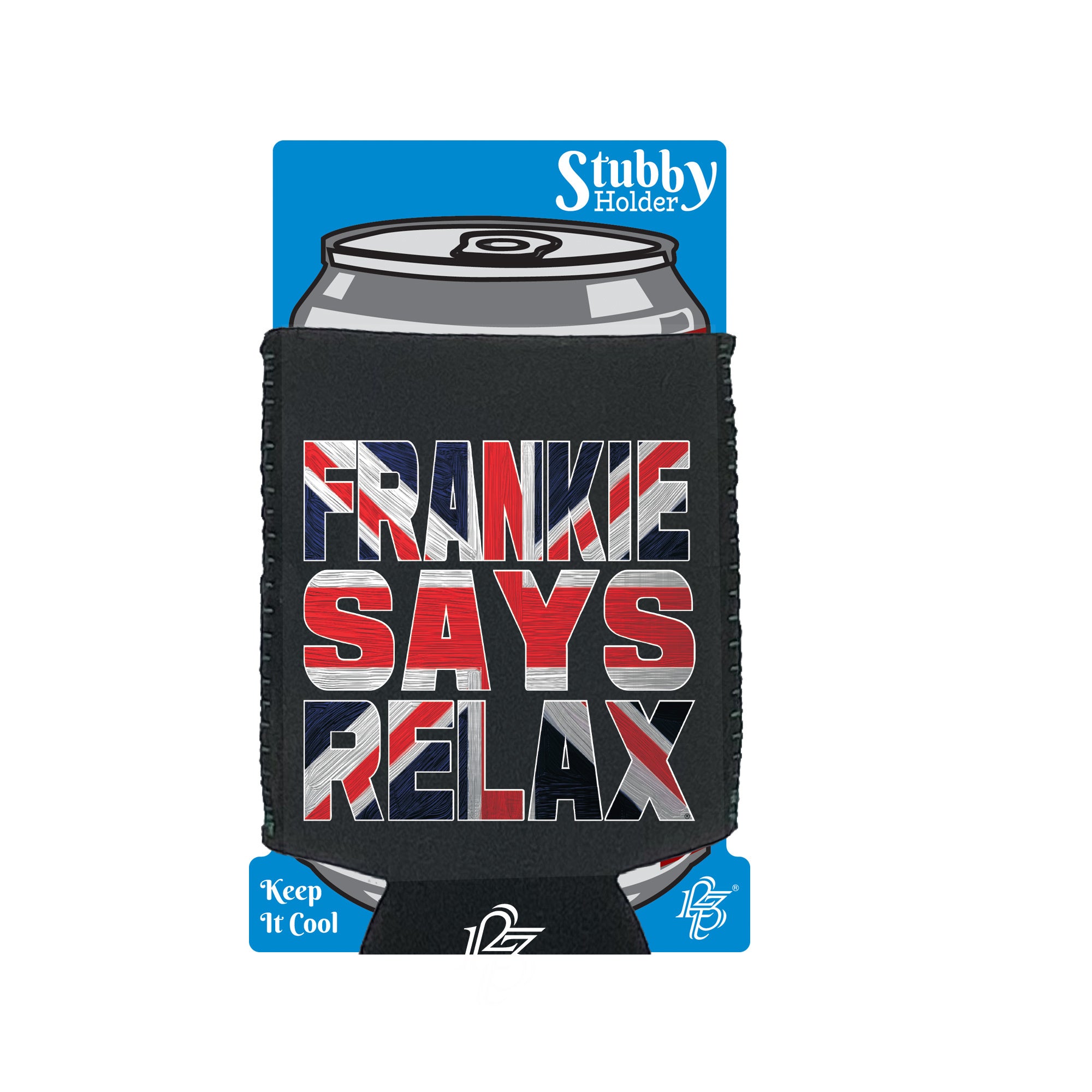 Frankie Union Jack - Funny Stubby Holder With Base