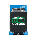 Think Outside No Box Required - Funny Stubby Holder With Base
