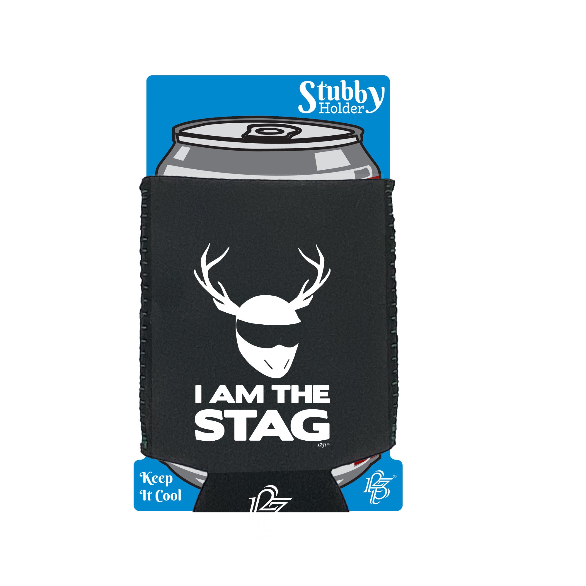 The Stag Bucks Party - Funny Stubby Holder With Base