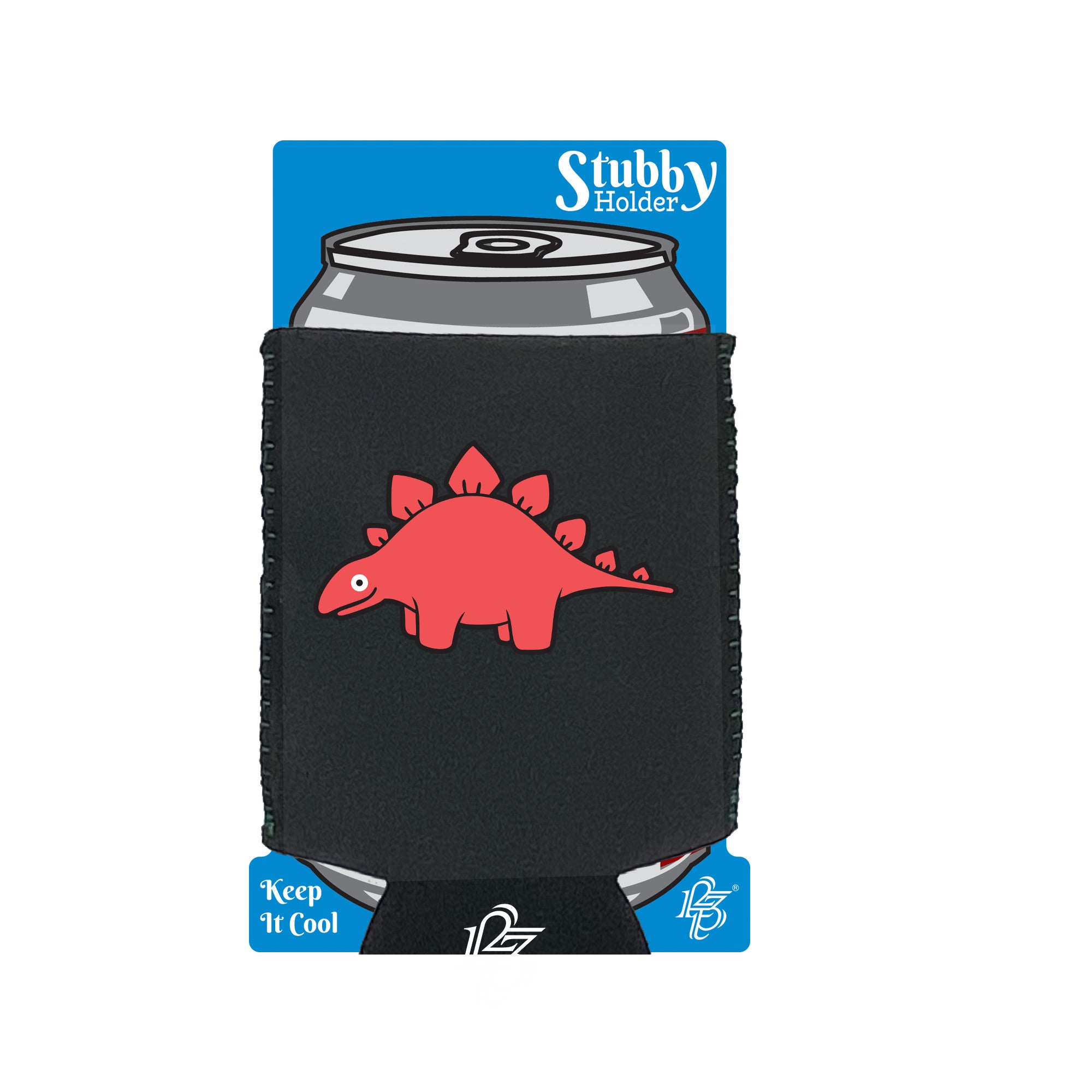 Dinosaur Stegasaurus Ani Mates - Funny Stubby Holder With Base