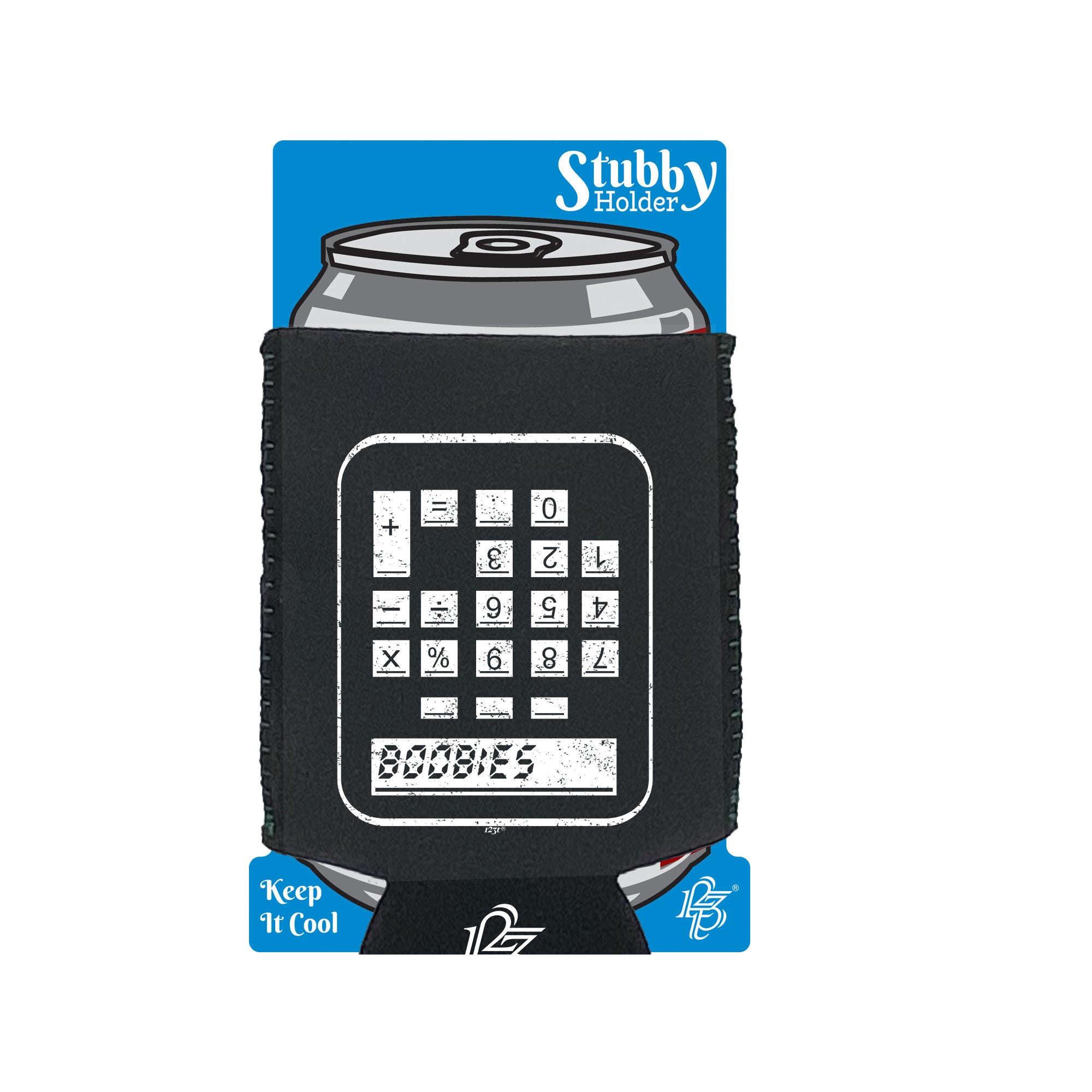 B  Bies Calculator - Funny Stubby Holder With Base