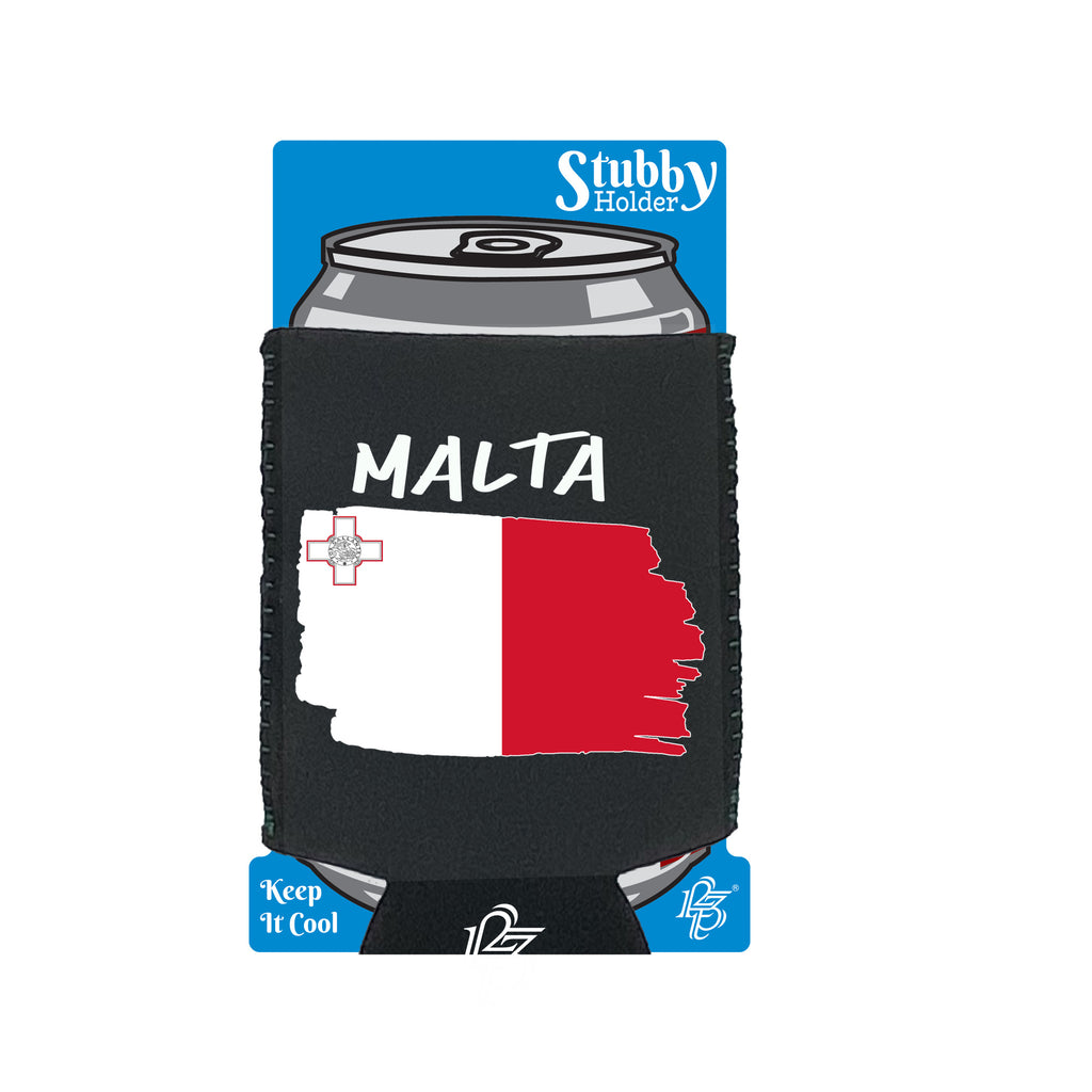 Malta - Funny Stubby Holder With Base