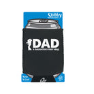 Dad A Daughters First Hero - Funny Stubby Holder With Base