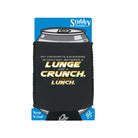 My Favourite Excercise Lunch 2 Colour - Funny Stubby Holder With Base