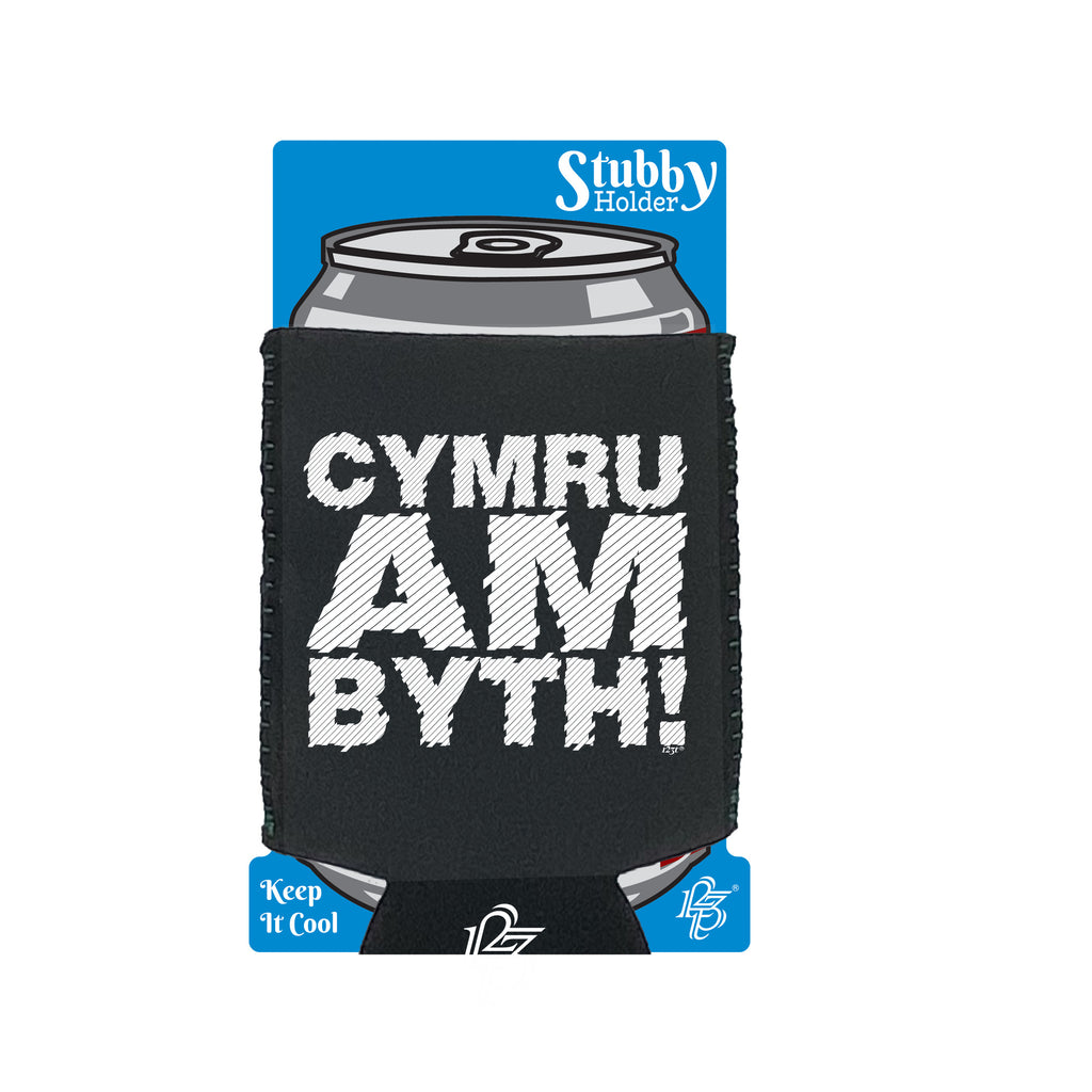 Cymru Am Byth Welsh Wales - Funny Stubby Holder With Base