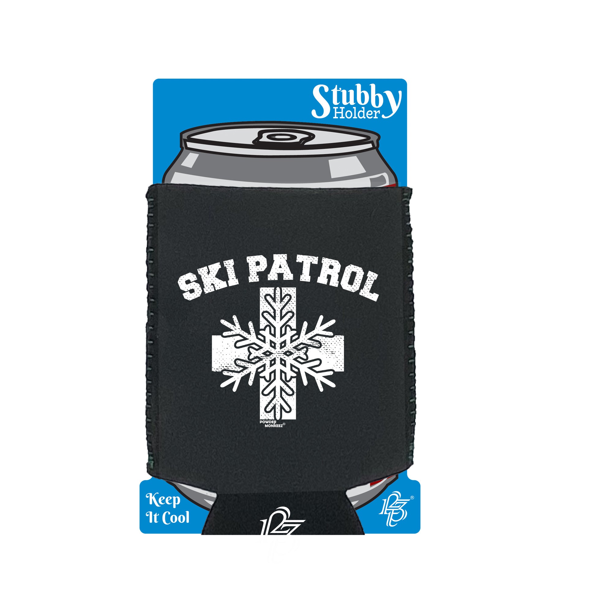 Pm Ski Patrol - Funny Stubby Holder With Base