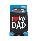 Love Dad Red Heart - Funny Stubby Holder With Base