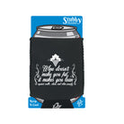 Wine Doesnt Make You Fat - Funny Stubby Holder With Base