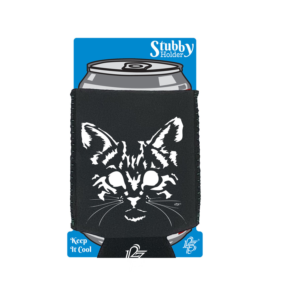 Cat Head - Funny Stubby Holder With Base
