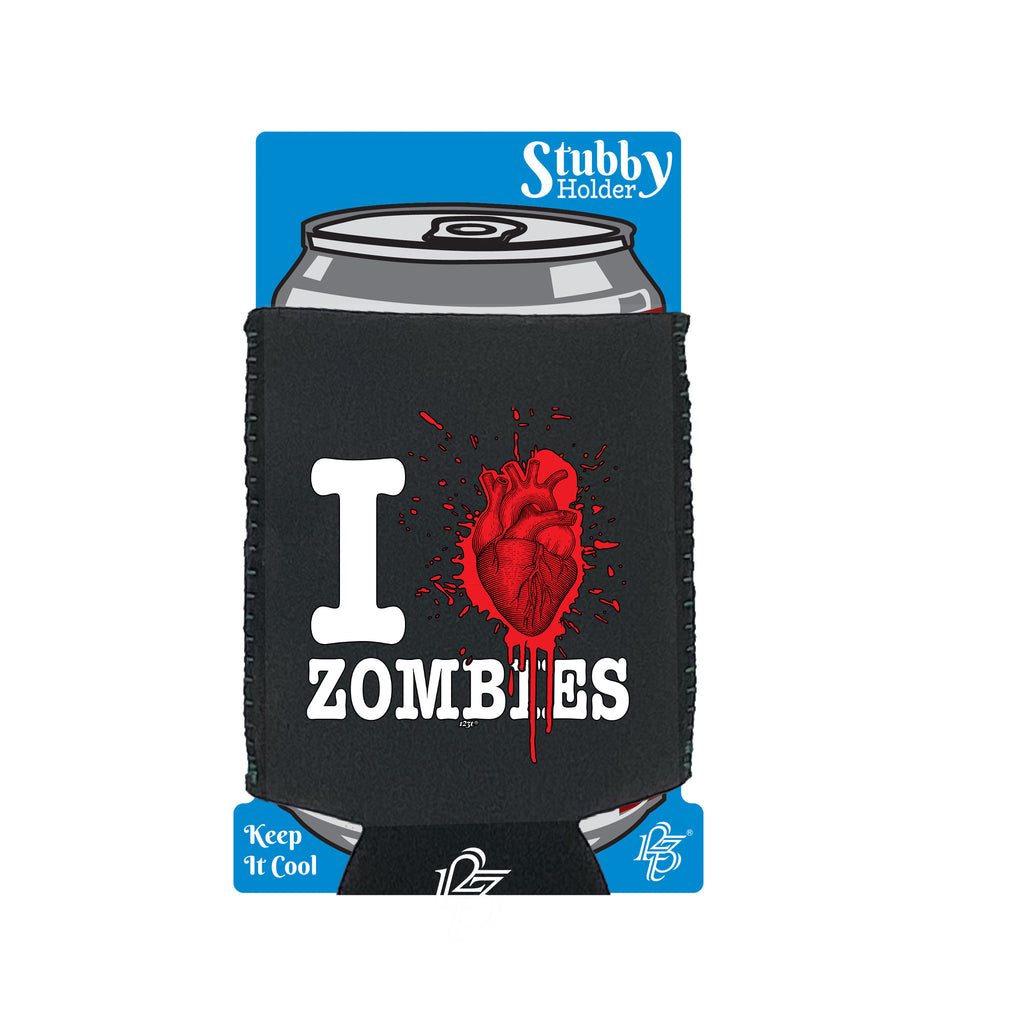 Love Zombies - Funny Stubby Holder With Base