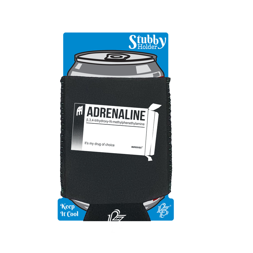 Aa Adrenaline Drug Pack - Funny Stubby Holder With Base