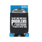 Im Not Sure How Many Problems Math - Funny Stubby Holder With Base