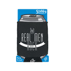 Real Men Rock - Funny Stubby Holder With Base