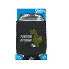 Trex Loves Ukulele Dinosaur - Funny Stubby Holder With Base