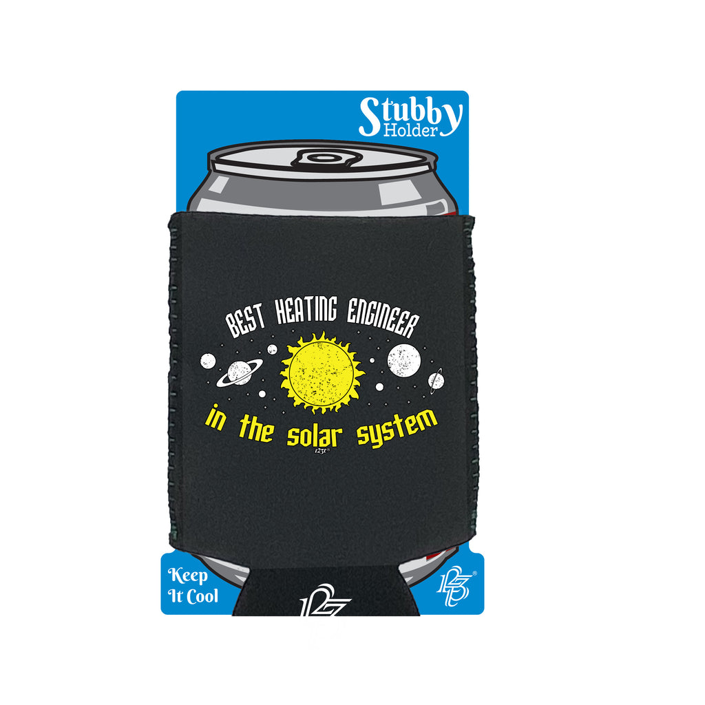 Best Heating Engineer Solar System - Funny Stubby Holder With Base