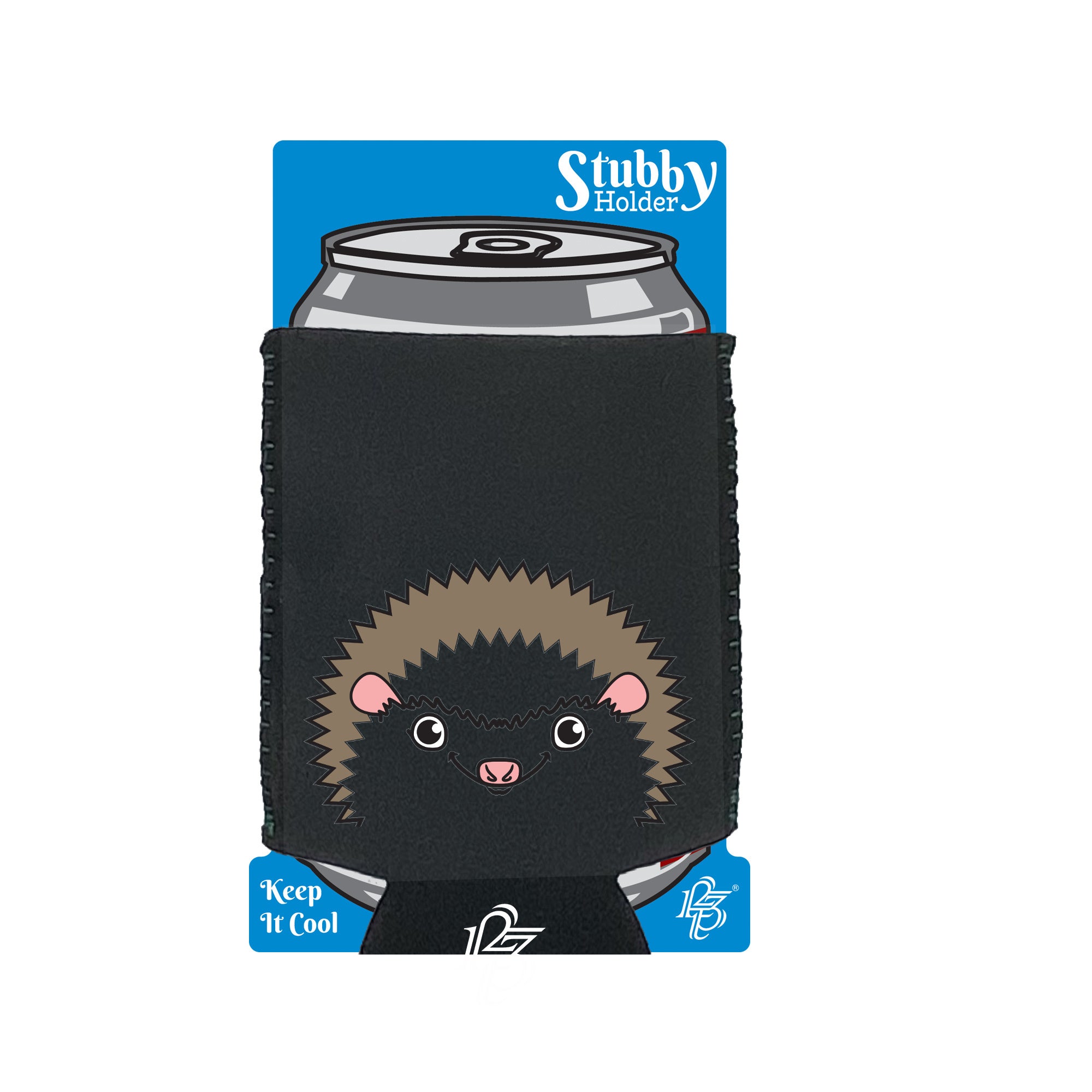 Hedgehog Ani Mates - Funny Stubby Holder With Base