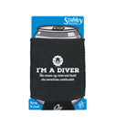 Ow Im A Diver Underwater - Funny Stubby Holder With Base
