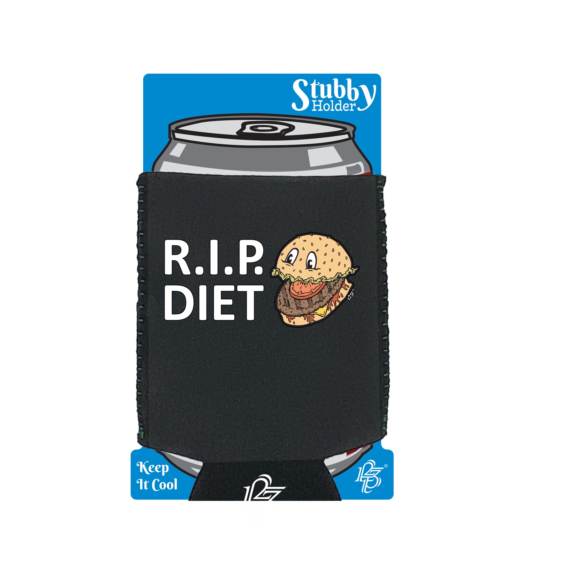 Rip Diet - Funny Stubby Holder With Base