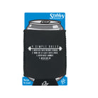 Swps Four Simple Rules - Funny Stubby Holder With Base
