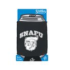 Snafu Face - Funny Stubby Holder With Base