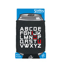 Alphabet Love You - Funny Stubby Holder With Base