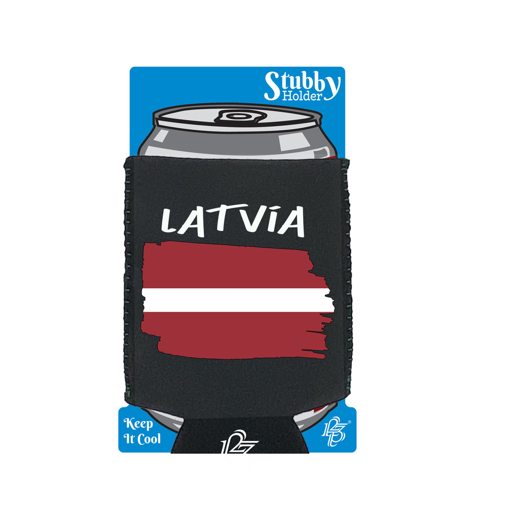 Latvia - Funny Stubby Holder With Base