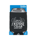 This Is What Awesome Vicar - Funny Stubby Holder With Base
