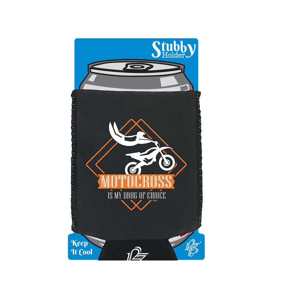 Motocross Is My Choice Dirt Bike - Funny Stubby Holder With Base