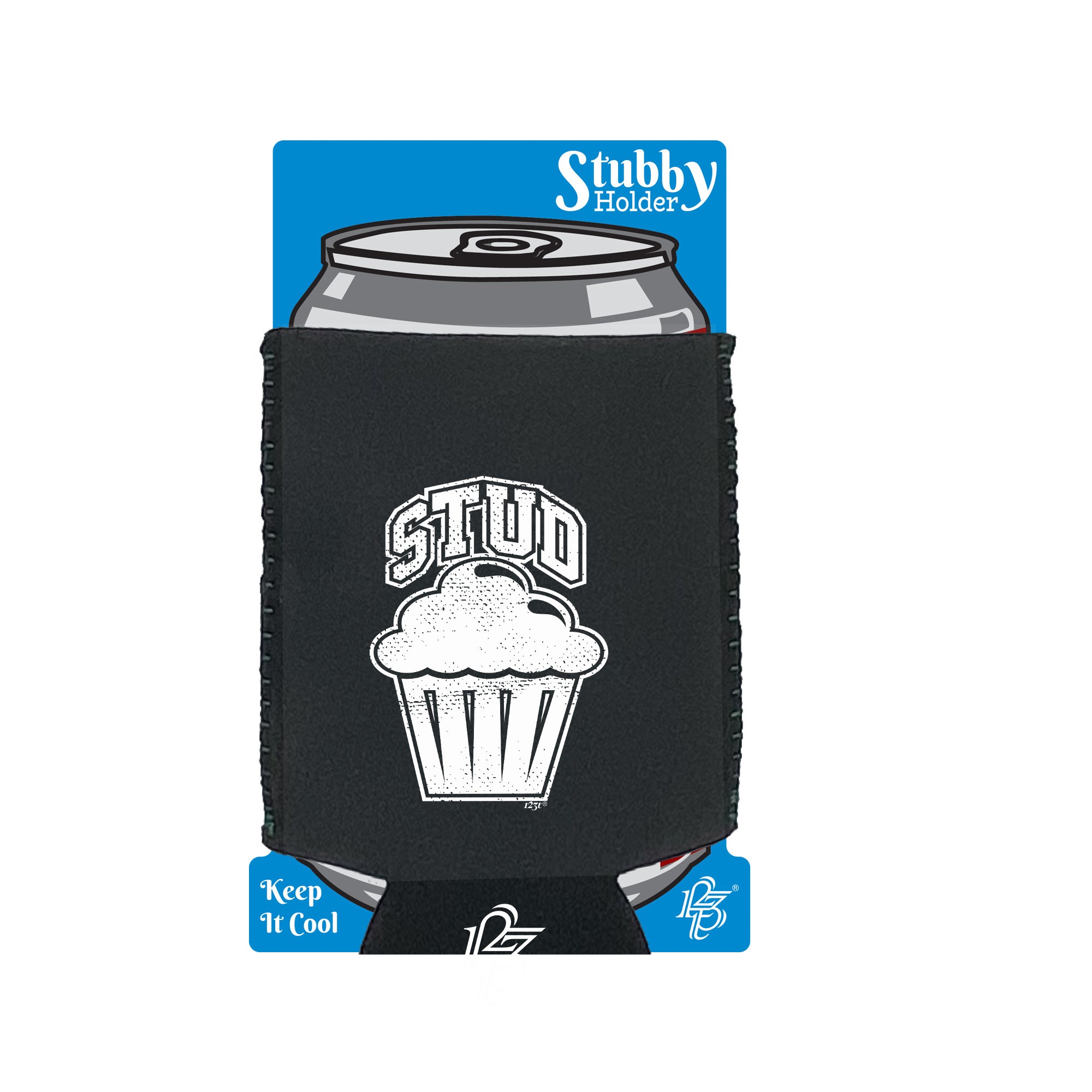 Stud Muffin - Funny Stubby Holder With Base