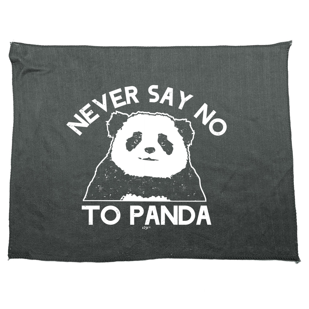 Never Say No To Panda - Funny Novelty Gym Sports Microfiber Towel