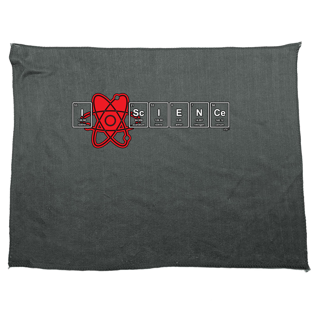 Love Science Periodic - Funny Novelty Gym Sports Microfiber Towel