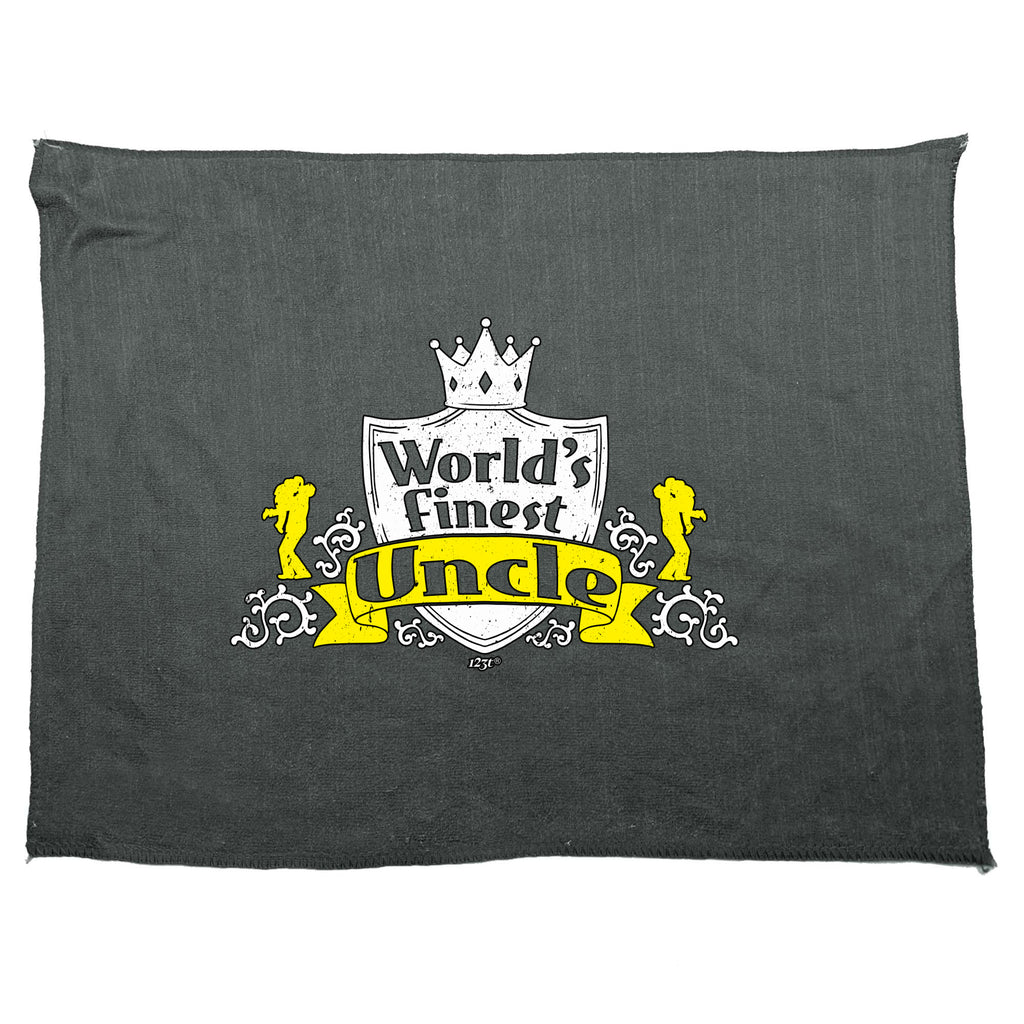 Worlds Finest Uncle - Funny Novelty Gym Sports Microfiber Towel