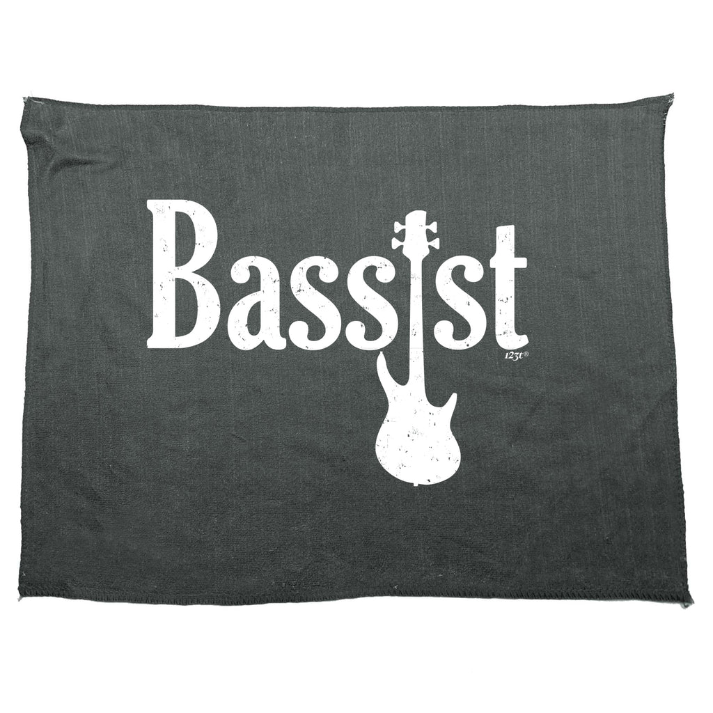 Bassist Guitar Music - Funny Novelty Gym Sports Microfiber Towel