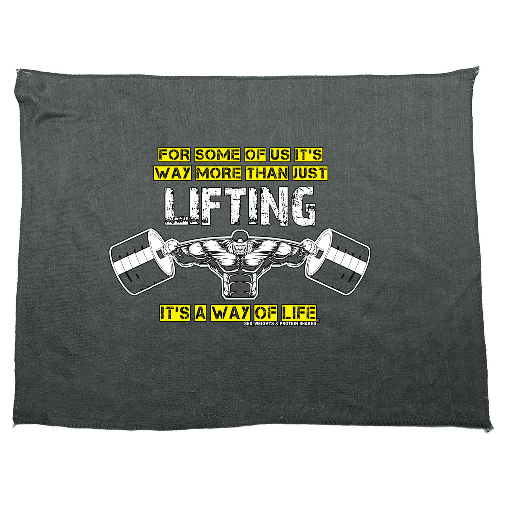 Gym Waymore Than Just Lifting - Funny Novelty Gym Sports Microfiber Towel
