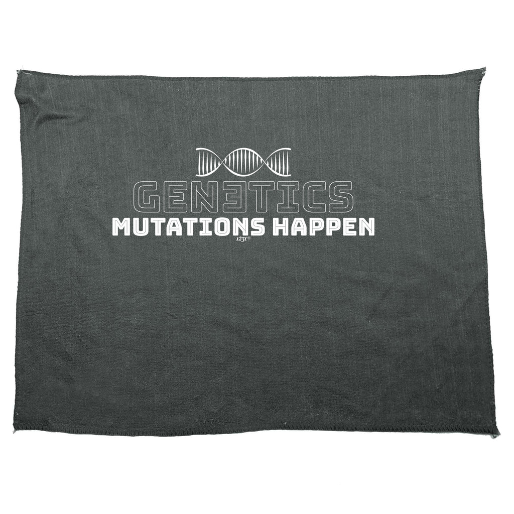 Genetics Mutations Happen - Funny Novelty Gym Sports Microfiber Towel