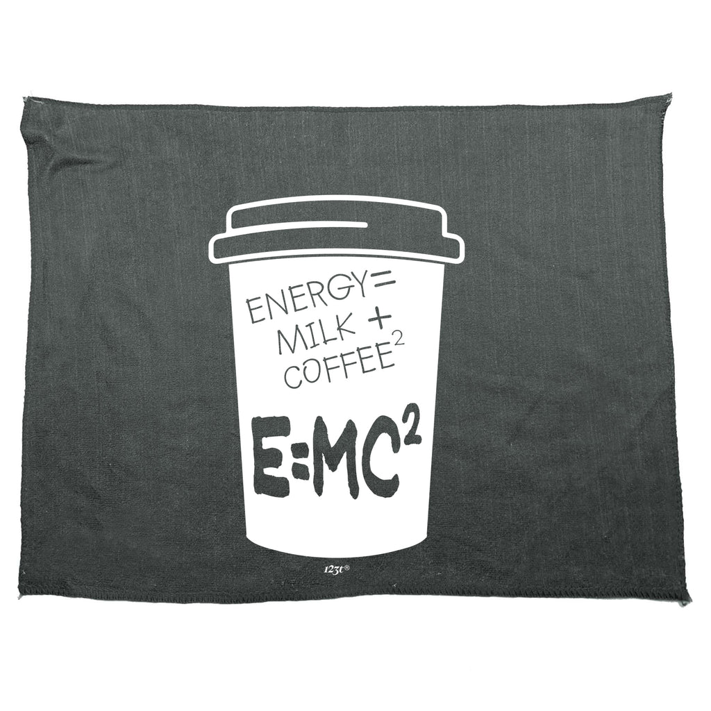 Energy Milk Coffee - Funny Novelty Gym Sports Microfiber Towel