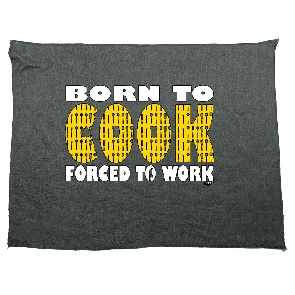 Born To Cook - Funny Novelty Gym Sports Microfiber Towel