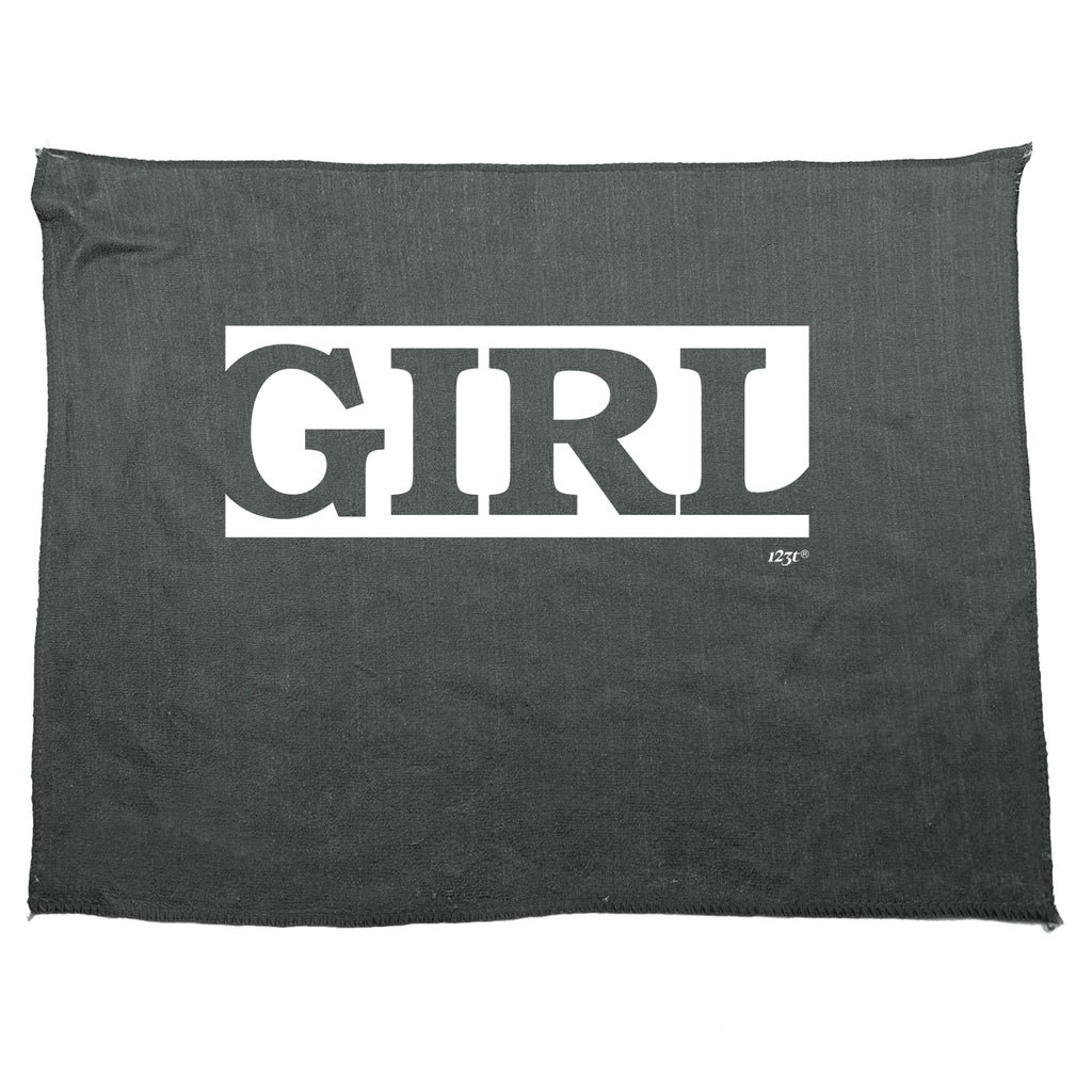 Girl Word - Funny Novelty Gym Sports Microfiber Towel